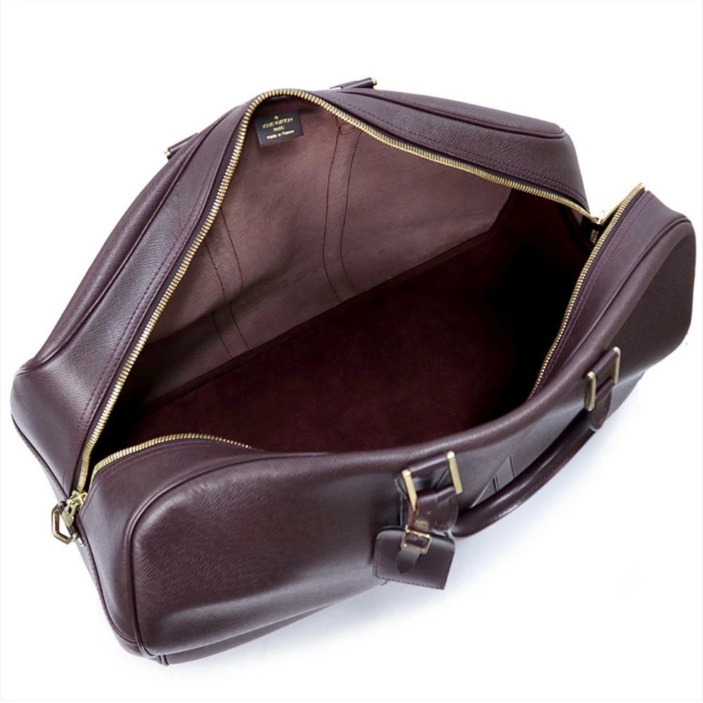 Authentic Louis Vuitton Kendall GM leather travel duffle bag carryon - Picture 13 of 14